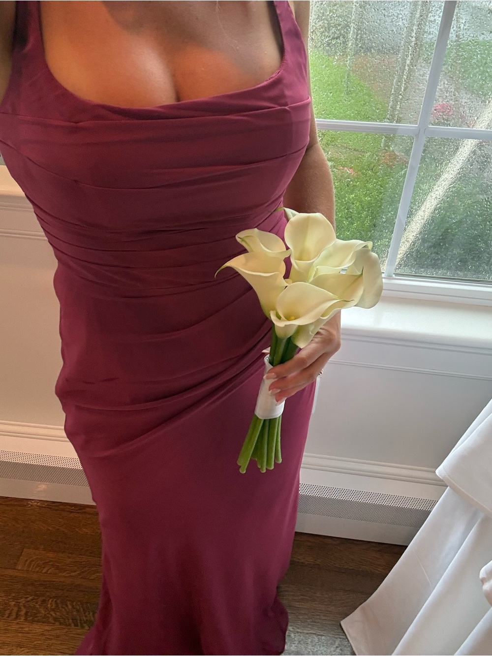 Azazie Plum Sleeveless Maxi Dress